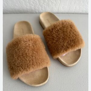 Jenni Kayne Shearling Slides- size 37